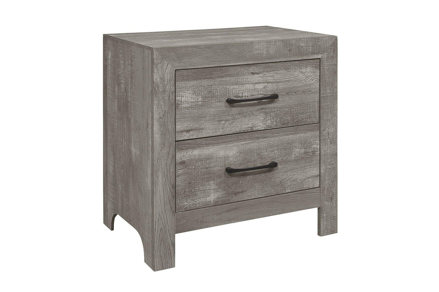 Corbin Gray Modern Contemporary Faux Wood And Veneers Youth Panel Bedroom Set - Ella Furniture