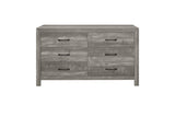 Corbin Gray Modern Contemporary Faux Wood And Veneers Youth Panel Bedroom Set - Ella Furniture