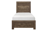 Corbin Rustic Brown Modern Contemporary Faux Wood And Veneers Panel Bedroom Set - Ella Furniture