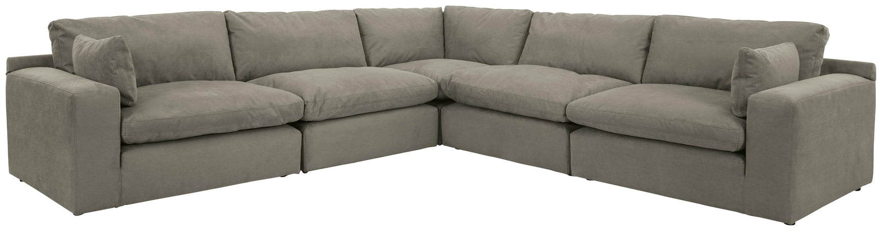 Next-gen Gaucho Putty 5-Piece Sectional - Ella Furniture