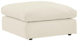 Next-gen Gaucho Chalk Microfiber Oversized Accent Ottoman - Ella Furniture