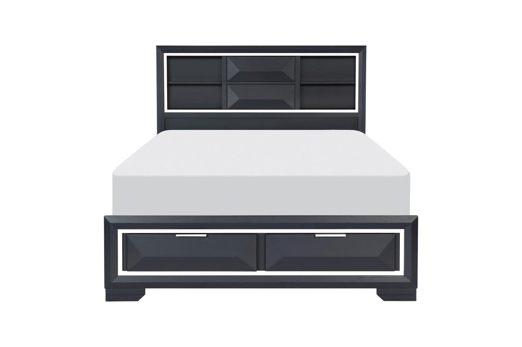 Rosemont Midnight Blue Modern Contemporary Solid Wood Bedroom Set - Ella Furniture
