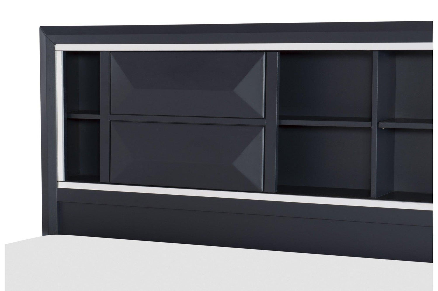 Rosemont Midnight Blue Modern Contemporary Solid Wood Bedroom Set - Ella Furniture