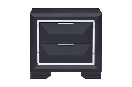 Rosemont Midnight Blue Modern Contemporary Solid Wood Bedroom Set - Ella Furniture