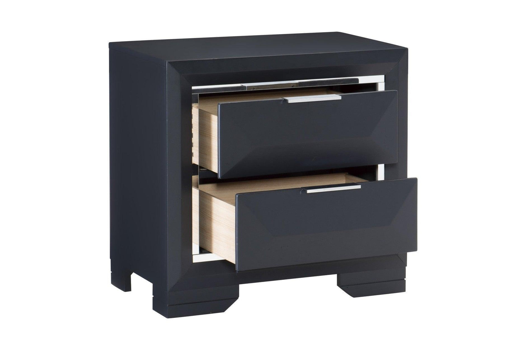 Rosemont Midnight Blue Modern Contemporary Solid Wood Bedroom Set - Ella Furniture