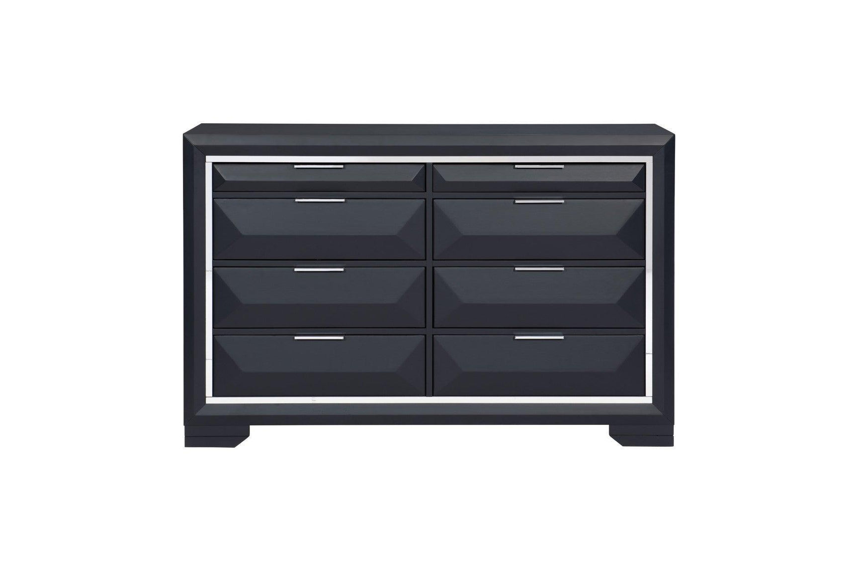 Rosemont Midnight Blue Modern Contemporary Solid Wood Bedroom Set - Ella Furniture