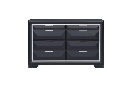 Rosemont Midnight Blue Modern Contemporary Solid Wood Bedroom Set - Ella Furniture
