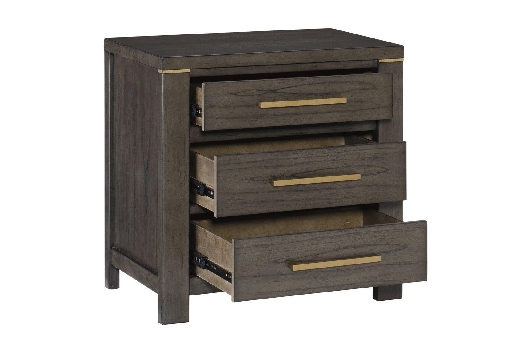 Scarlett Brownish Gray Modern Contemporary Solid Wood Fabric Upholstered Panel Bedroom Set - Ella Furniture