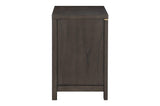 Scarlett Brownish Gray Modern Contemporary Solid Wood Fabric Upholstered Panel Bedroom Set - Ella Furniture
