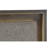 Scarlett Brownish-Gray Mindy Veneer Wood And Engineered Wood Fabric Upholstered King Panel Bed - Ella Furniture