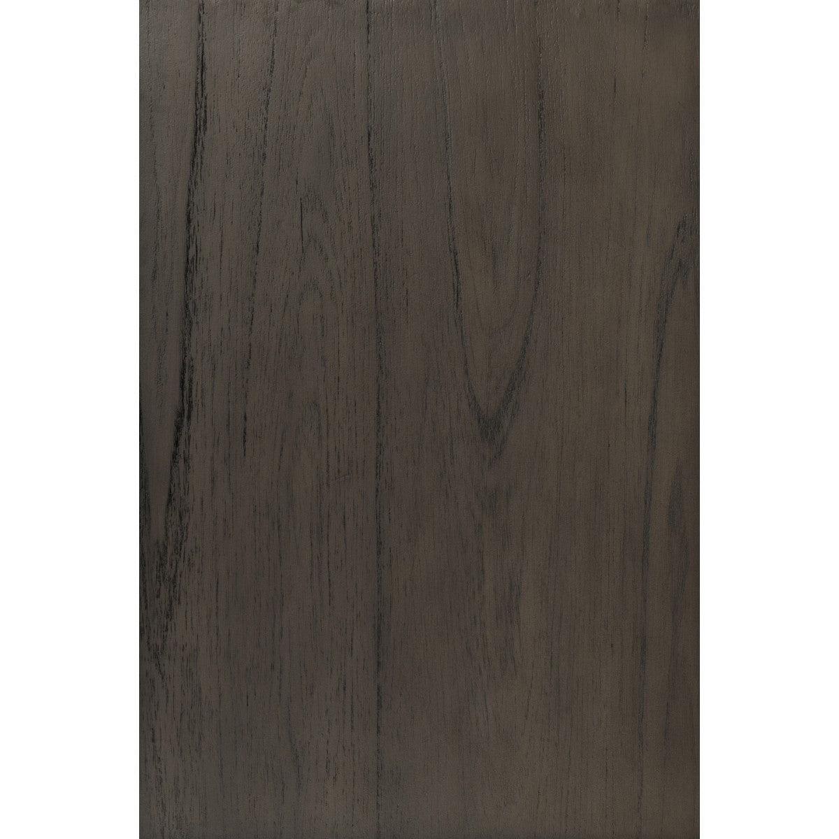 Scarlett Brownish Gray Mindy Veneer Wood And Engineered Wood Fabric Upholstered LED Queen Panel Bed - Ella Furniture