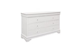 Lana White Contemporary Solid Wood Faux Leather Upholstered Tufted Youth LED Panel Bedroom Set - Ella Furniture