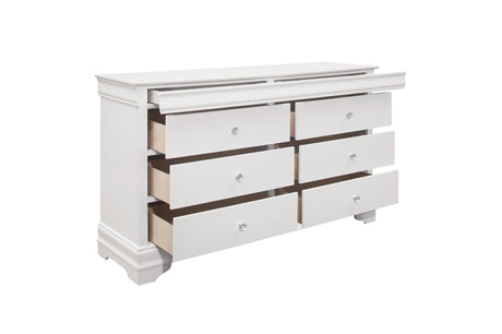 Lana White Modern Contemporary Solid Wood Faux Leather Upholstered Tufted LED Panel Bedroom Set - Ella Furniture