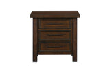 Logandale Brown Modern Transitional Solid Wood Sleigh Bedroom Set - Ella Furniture