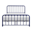 Bethany Blue Modern Contemporary Traditional Metal Frame Full Platform Bed Ships In One Box - Ella Furniture