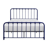 Bethany Blue Modern Contemporary Traditional Metal Frame Full Platform Bed Ships In One Box - Ella Furniture