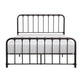 Bethany Dark Bronze Finish Modern Traditional With Youth Queen Platform Bed With Metal Frame - Ella Furniture