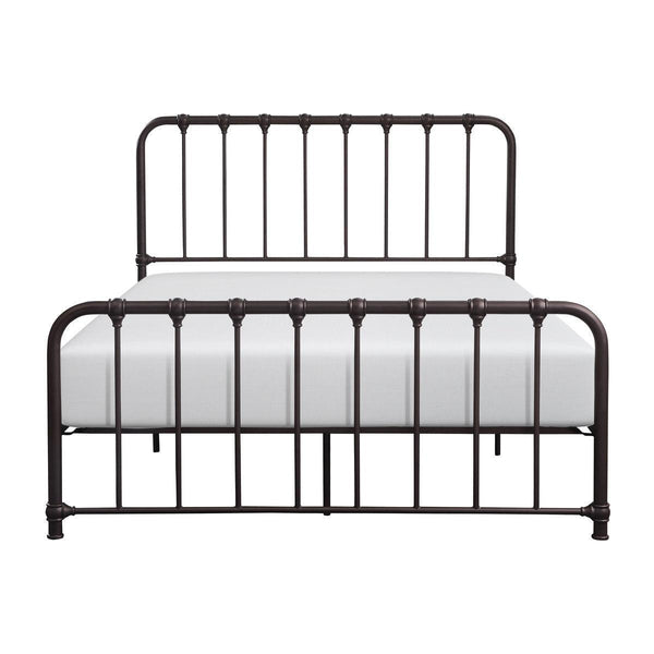 Bethany Dark Bronze Finish Modern Traditional With Youth Queen Platform Bed With Metal Frame - Ella Furniture