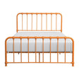 Bethany Orange Modern Contemporary Traditional Metal Frame Full Platform Bed Ships In One Box - Ella Furniture