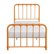 Bethany Orange Modern Contemporary Traditional Metal Frame Twin Platform Bed Ships In One Box - Ella Furniture