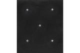 Salon Black Modern Contemporary Solid Wood Faux Leather Upholstered Tufted LED Panel Bedroom Set - Ella Furniture