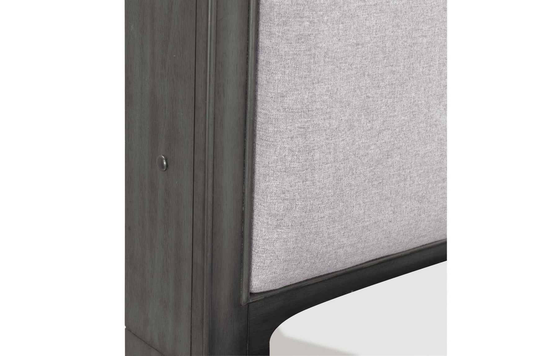 Wittenberry Gray Modern Contemporary Solid Wood Fabric Upholstered Storage Bedroom Set - Ella Furniture