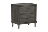 Wittenberry Gray Modern Contemporary Solid Wood Fabric Upholstered Storage Bedroom Set - Ella Furniture