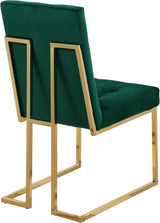 Pierre Green Velvet Dining Chair - Ella Furniture