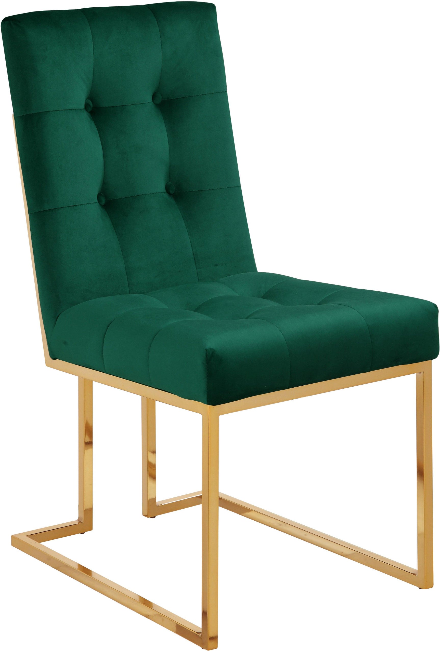 Pierre Green Velvet Dining Chair - Ella Furniture