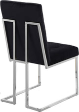 Alexis Black Velvet Dining Chair - Ella Furniture