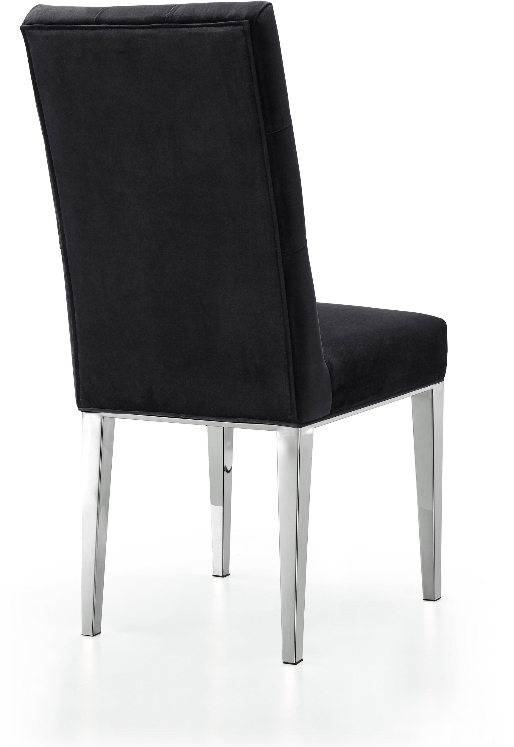 Juno Black Velvet Dining Chair - Ella Furniture