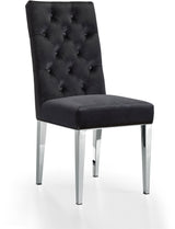 Juno Black Velvet Dining Chair - Ella Furniture