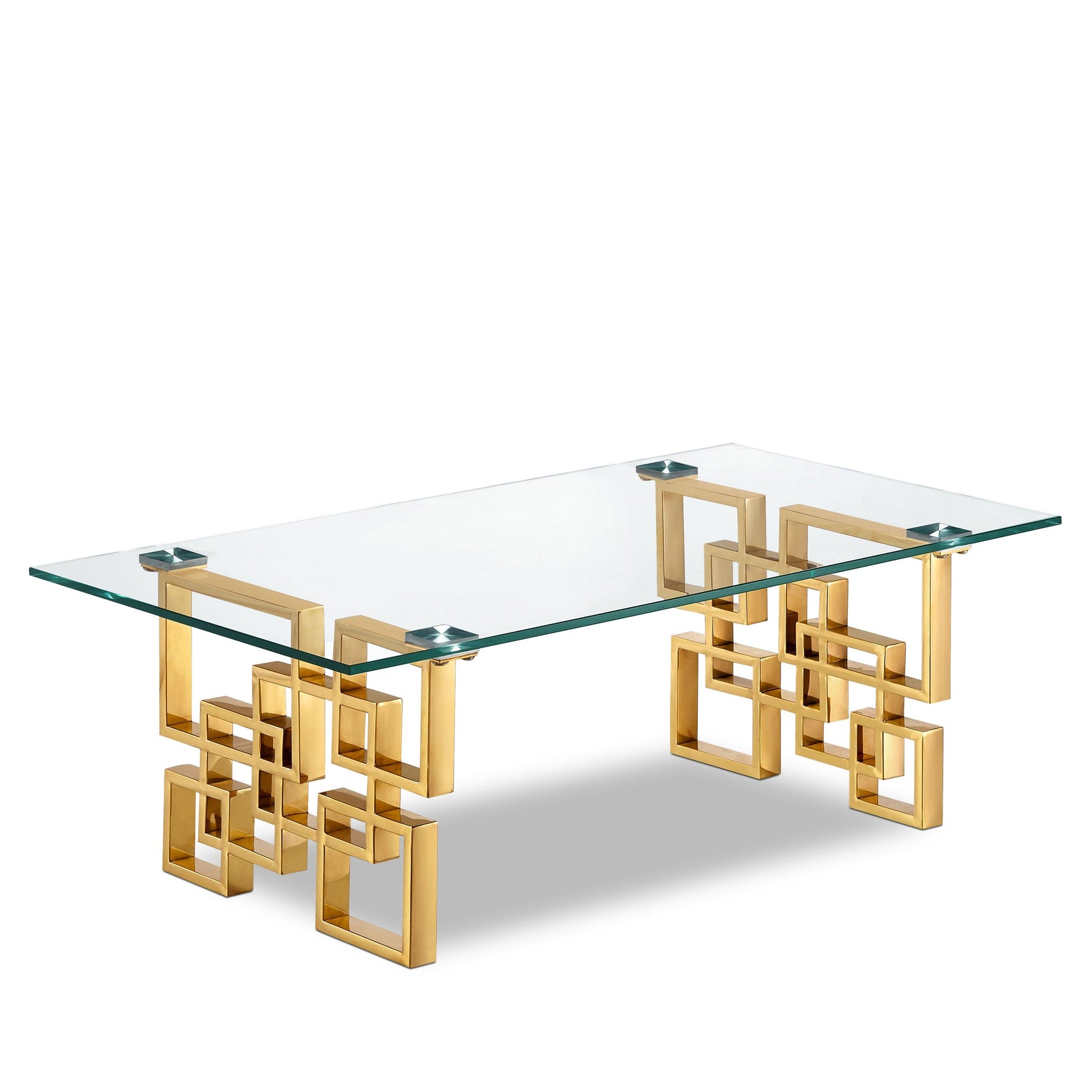 Pierre Gold Gold Coffee Table - Ella Furniture