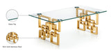 Pierre Gold Gold Coffee Table - Ella Furniture