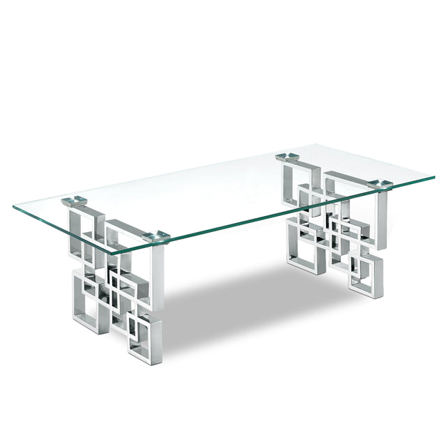 Alexis C Chrome Coffee Table - Ella Furniture