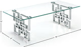 Alexis C Chrome Coffee Table - Ella Furniture