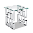 Alexis E Chrome End Table - Ella Furniture