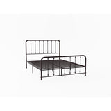 Larkspur Dark Bronze Finish Modern Traditional Full Platform Bed With Metal Frame - Ella Furniture