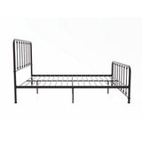 Larkspur Dark Bronze Finish Modern Traditional Full Platform Bed With Metal Frame - Ella Furniture