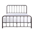 Larkspur Dark Bronze Modern Classic Metal King Platform Bed - Ella Furniture