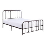 Larkspur Dark Bronze Modern Classic Metal King Platform Bed - Ella Furniture