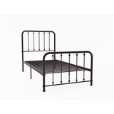 Larkspur Dark Bronze Modern Traditional Metal Frame Youth Twin Platform Bed - Ella Furniture