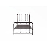 Larkspur Dark Bronze Modern Traditional Metal Frame Youth Twin Platform Bed - Ella Furniture