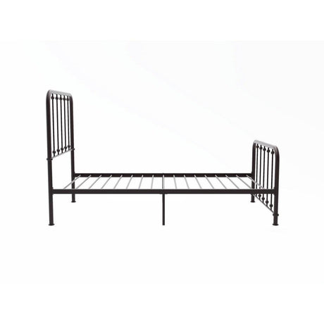 Larkspur Dark Bronze Modern Traditional Metal Frame Youth Twin Platform Bed - Ella Furniture