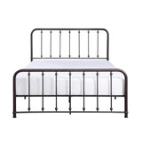 Larkspur Dark Bronze Finish Modern Traditional Full Platform Bed With Metal Frame - Ella Furniture