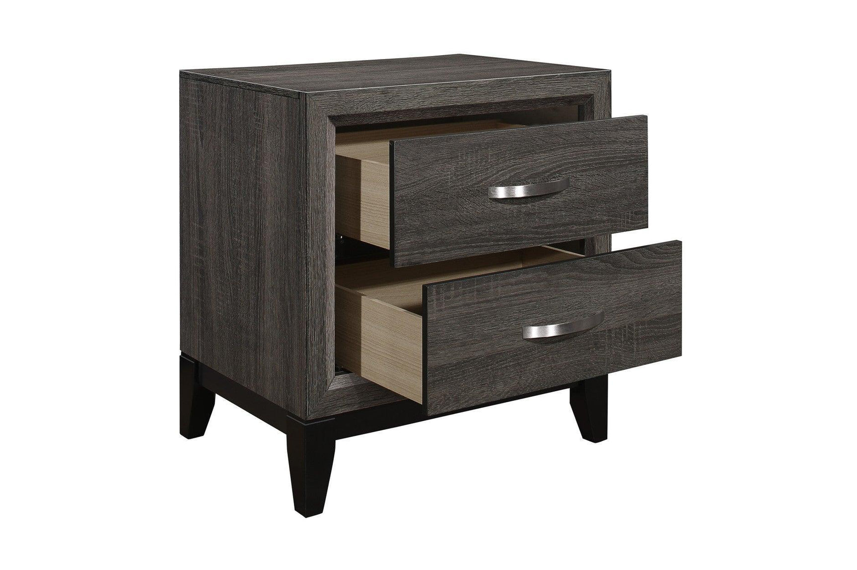 Davi Natural Modern Contemporary Solid Wood Youth Panel Bedroom Set - Ella Furniture