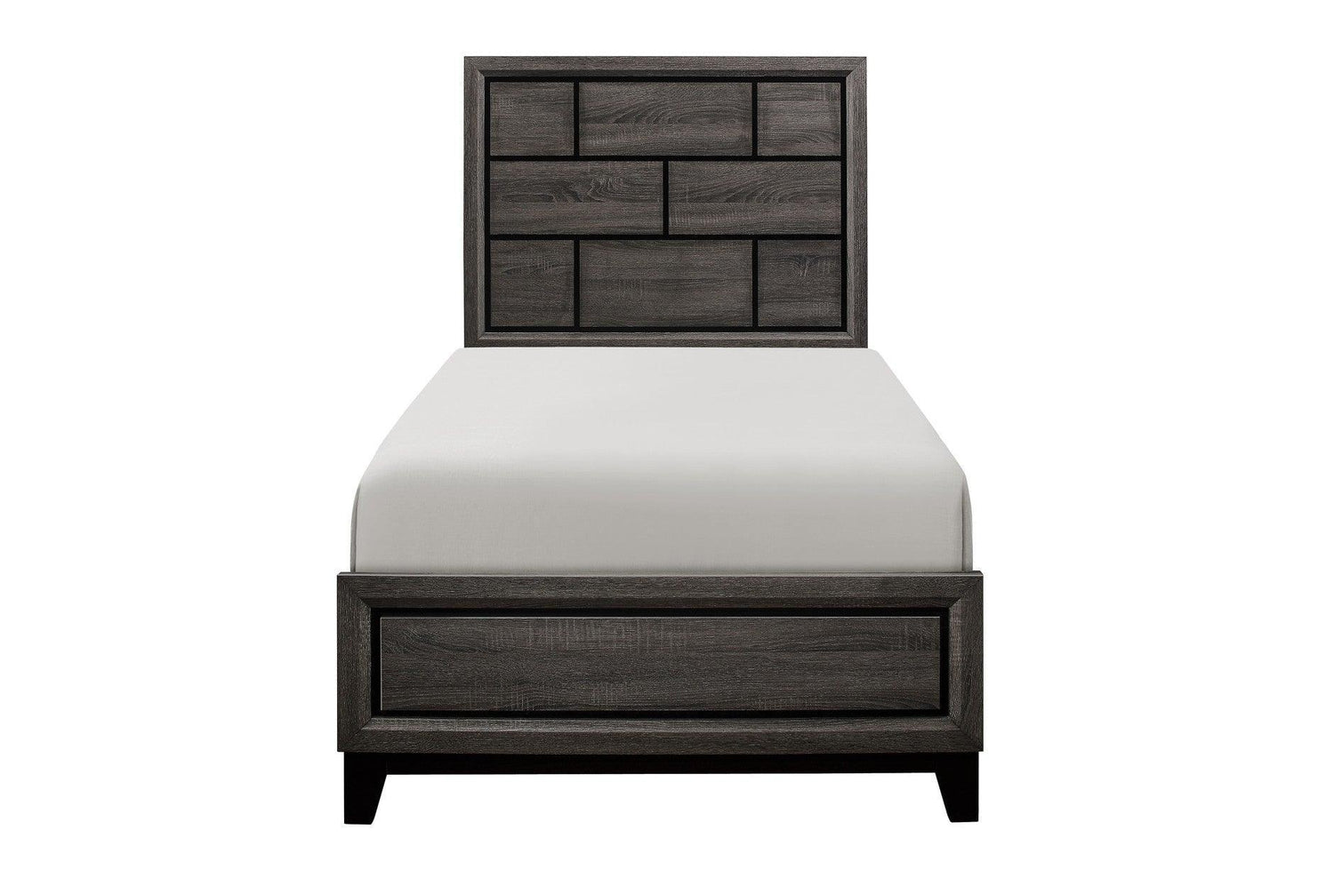 Davi Natural Modern Contemporary Solid Wood Youth Panel Bedroom Set - Ella Furniture