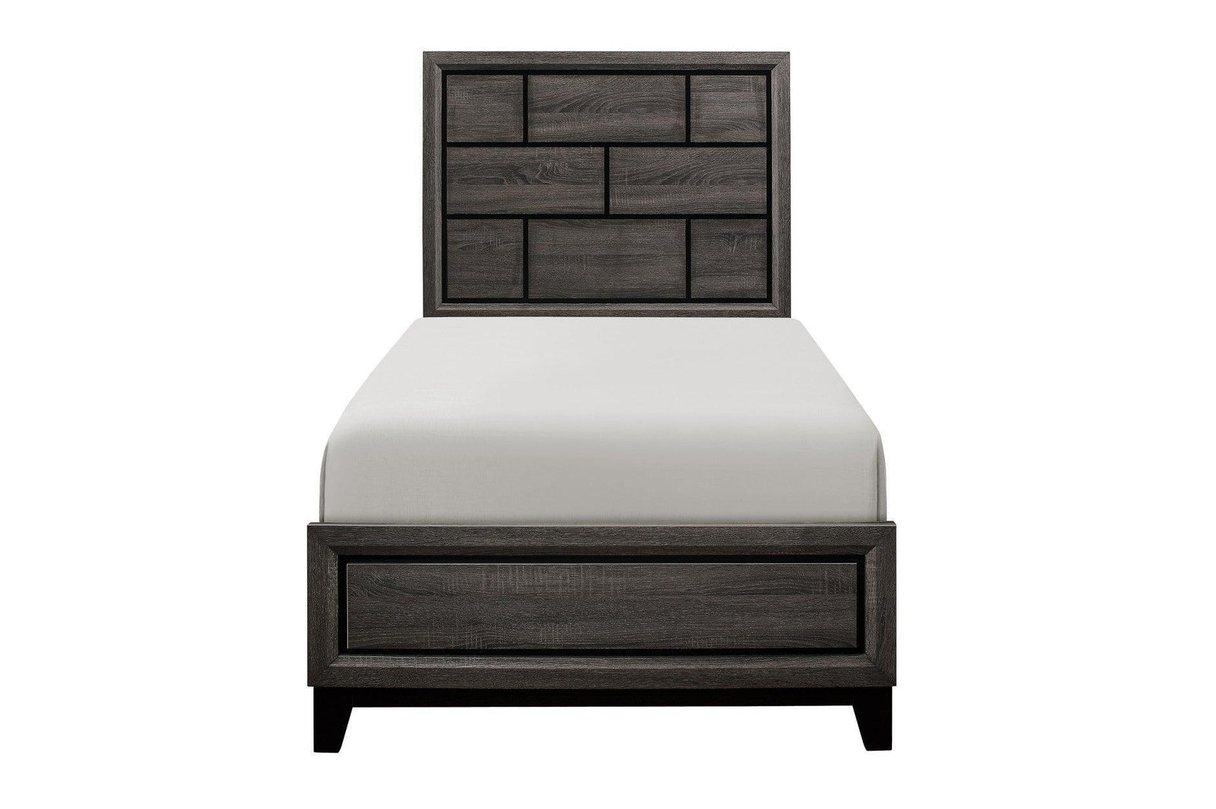 Davi Natural Modern Contemporary Solid Wood Youth Panel Bedroom Set - Ella Furniture