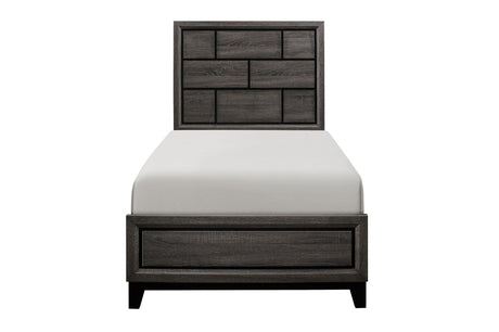 Davi Natural Modern Contemporary Solid Wood Youth Panel Bedroom Set - Ella Furniture