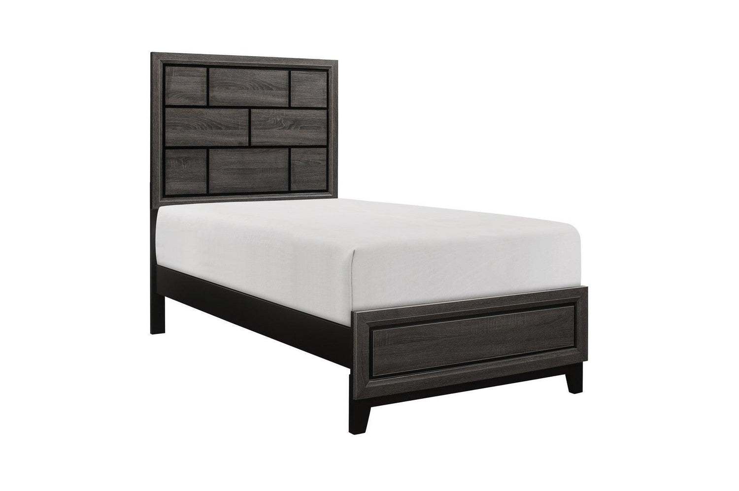 Davi Natural Modern Contemporary Solid Wood Youth Panel Bedroom Set - Ella Furniture